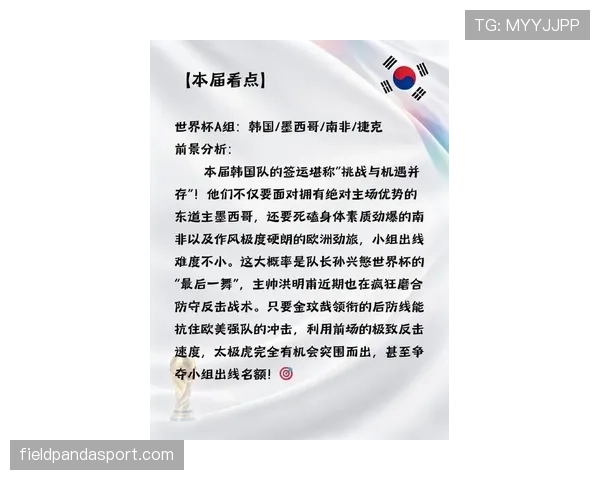 2026世界杯韩国队阵容预测:孙兴慜领衔的太极虎能否创造历史最佳战绩